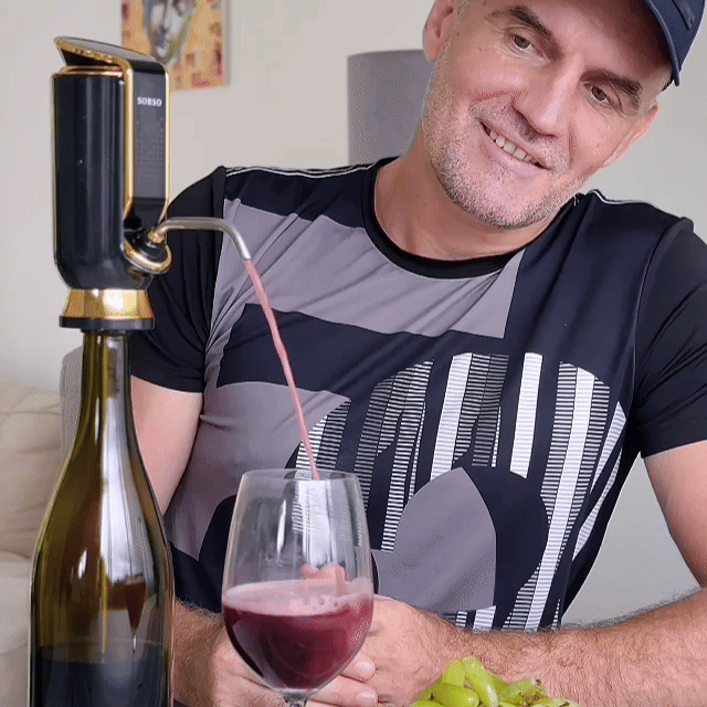 Sorso Wine Aerator, Preserver & Dispenser