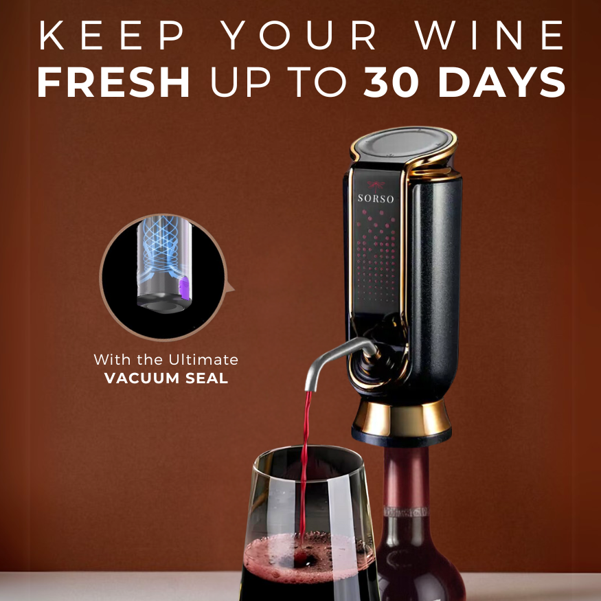Sorso Wine Aerator, Preserver & Dispenser