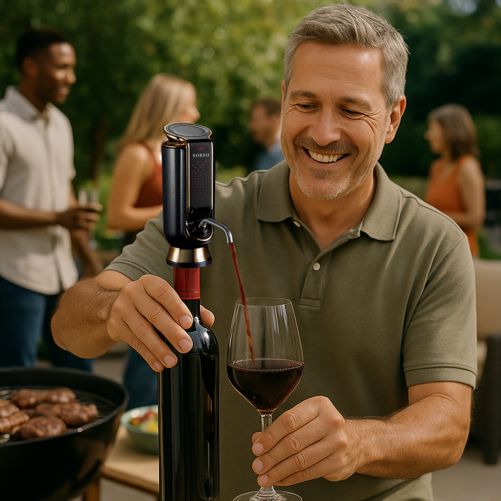 Sorso Wine Aerator, Preserver & Dispenser
