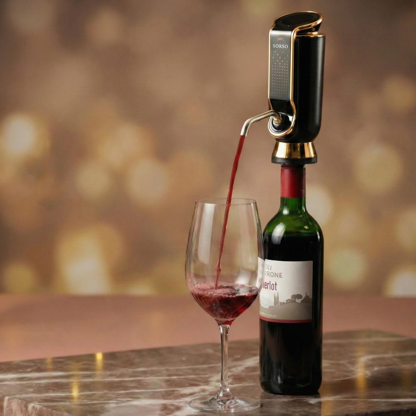 Sorso Wine Aerator, Preserver & Dispenser