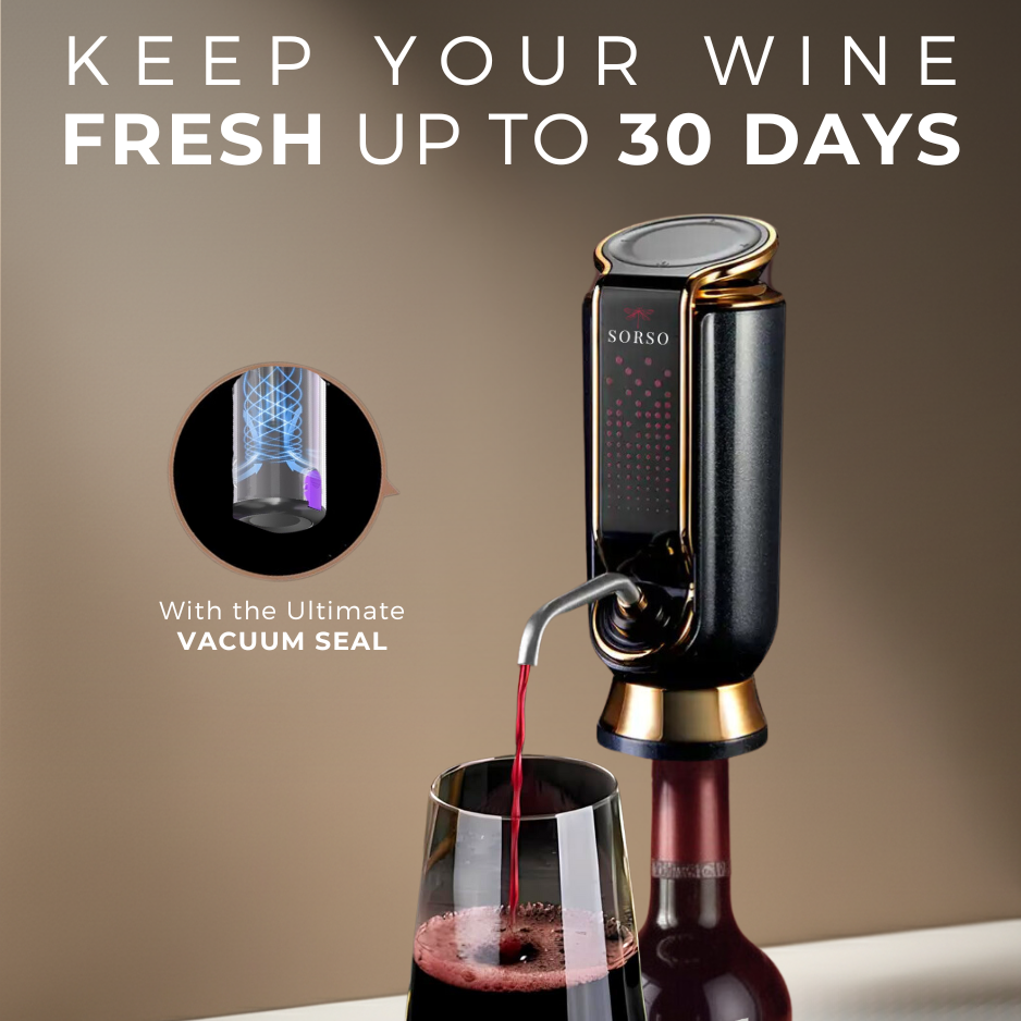Sorso Electric Wine Aerator, Preserver & Dispenser
