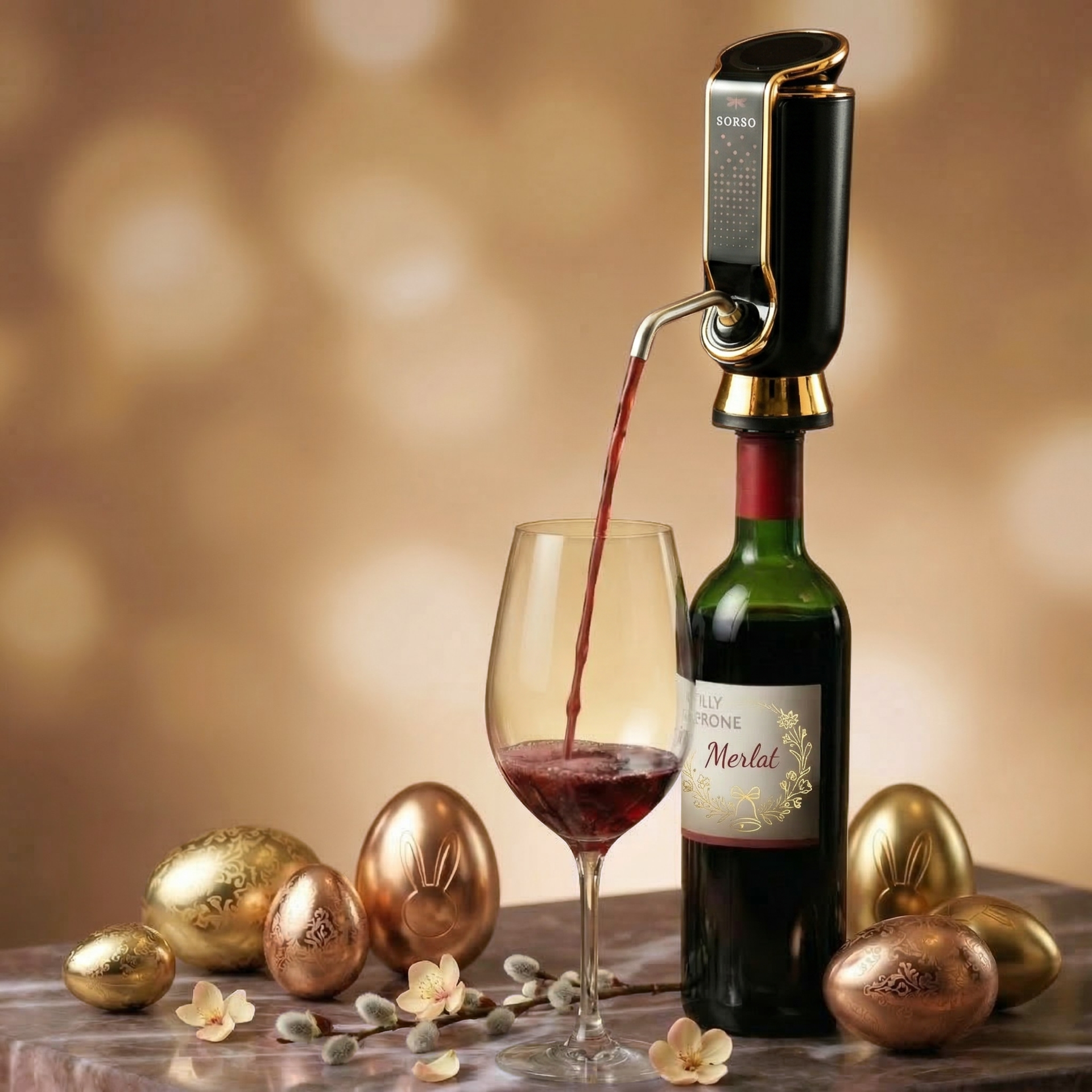 Sorso Wine Aerator, Preserver & Dispenser - SOLO