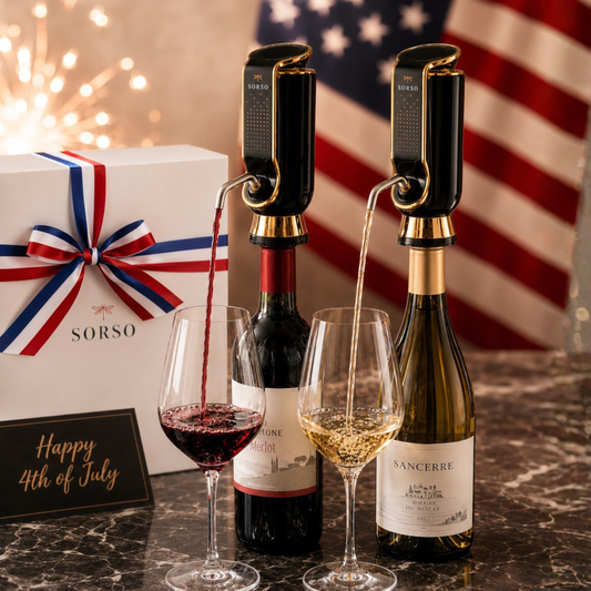 Sorso Wine Aerator, Preserver & Dispenser