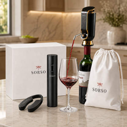 Sorso Wine Aerator, Preserver & Dispenser